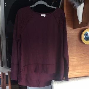 Burgundy Long Sleeve Shirt